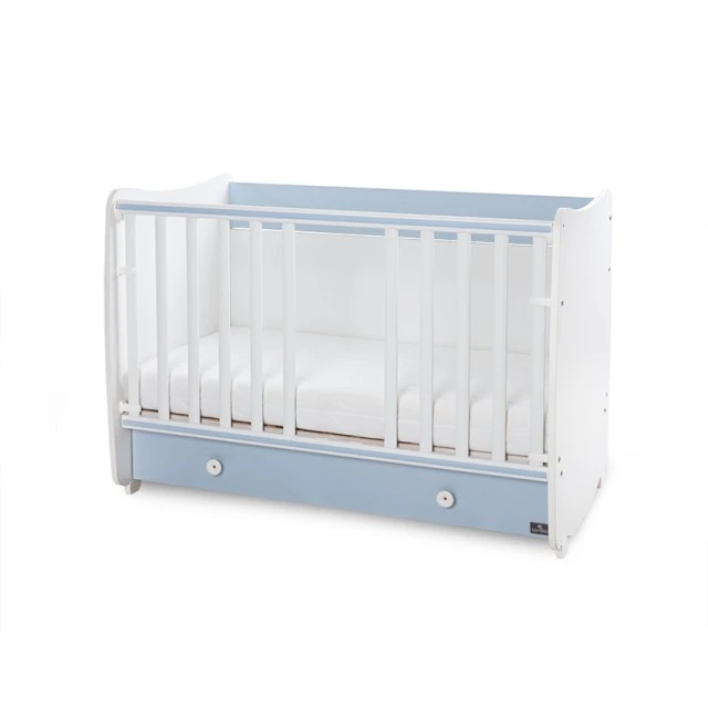 Bed dream new 60/120 color white + baby blue
