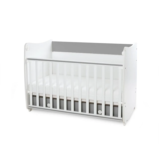 Bed dream new 60/120 color white + stone grey
