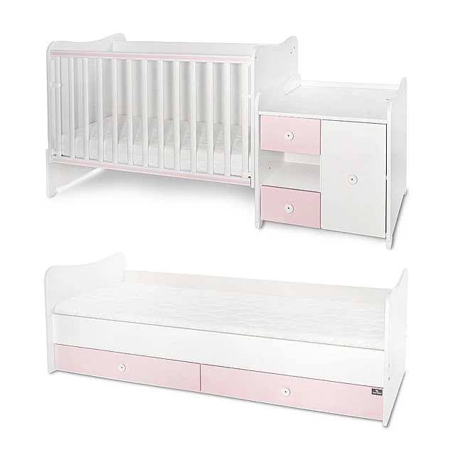 Легло minimax new 190/72 цвят бяло/orchid pink