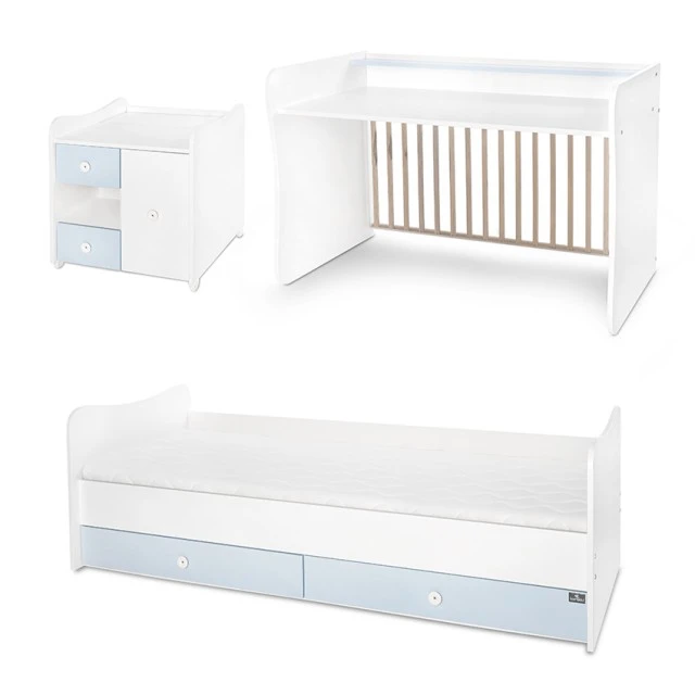 Легло minimax new 190/72 цвят бяло/baby blue