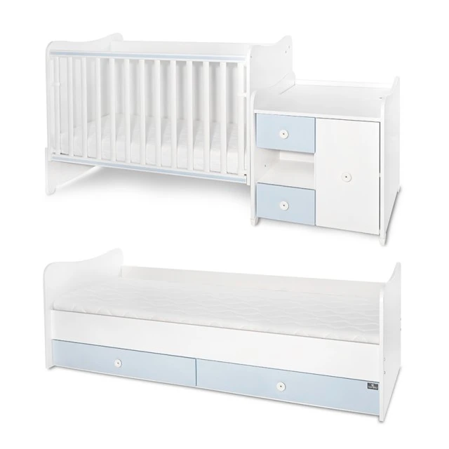 Легло minimax new 190/72 цвят бяло/baby blue