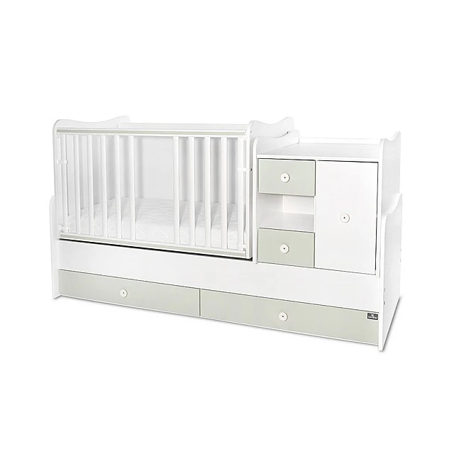 Легло minimax new 190/72 цвят бяло/milky green