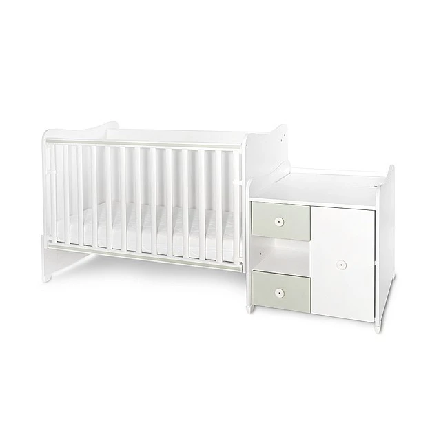Легло minimax new 190/72 цвят бяло/milky green