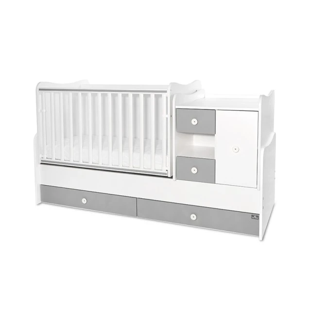 Bed minimax new 190/72 color white/stone grey