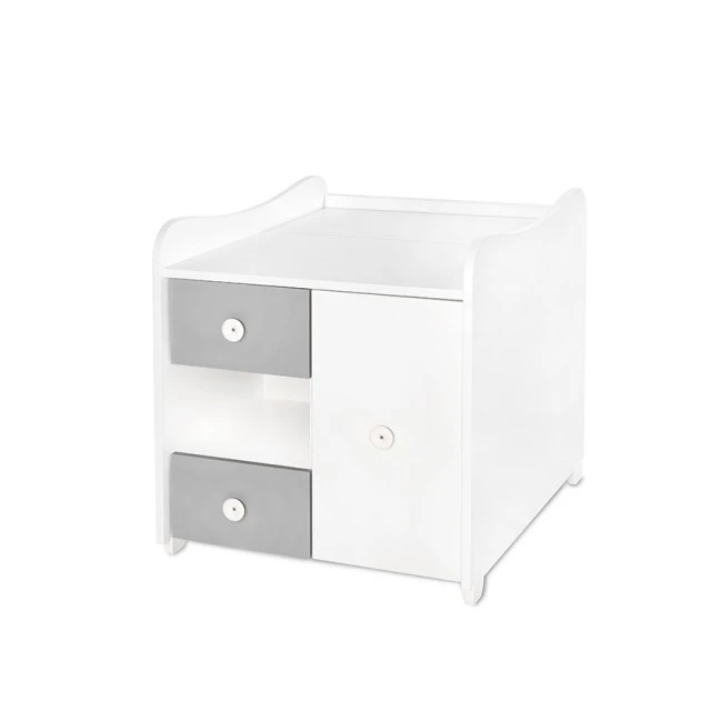 Bed minimax new 190/72 color white/stone grey