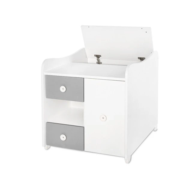 Bed minimax new 190/72 color white/stone grey