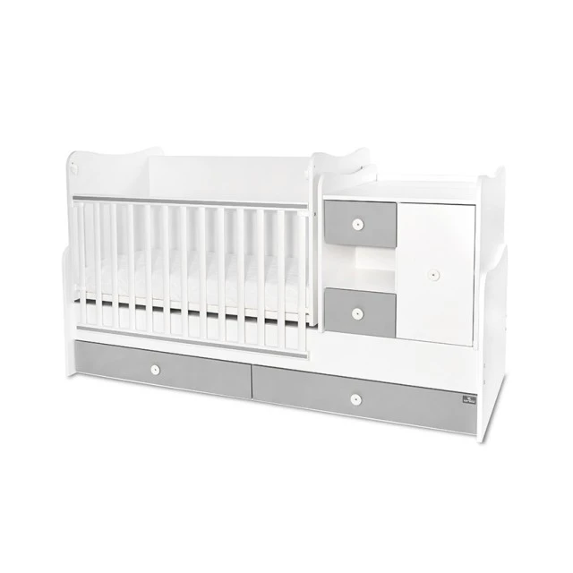 Bed minimax new 190/72 color white/stone grey