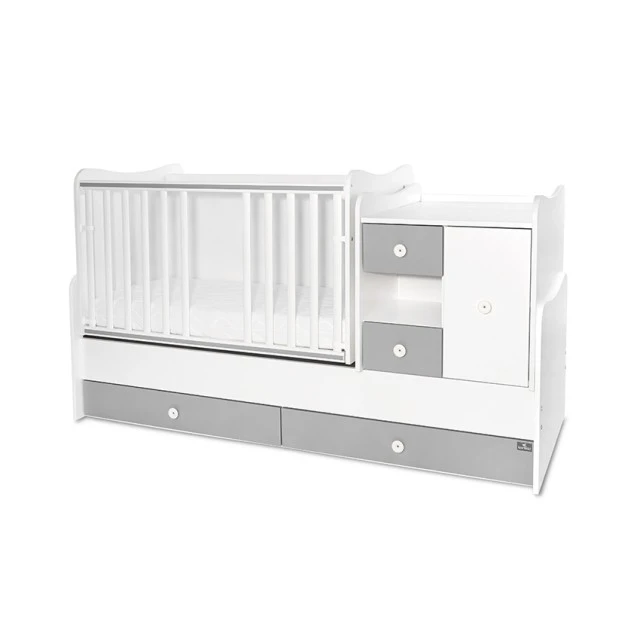 Bed minimax new 190/72 color white/stone grey