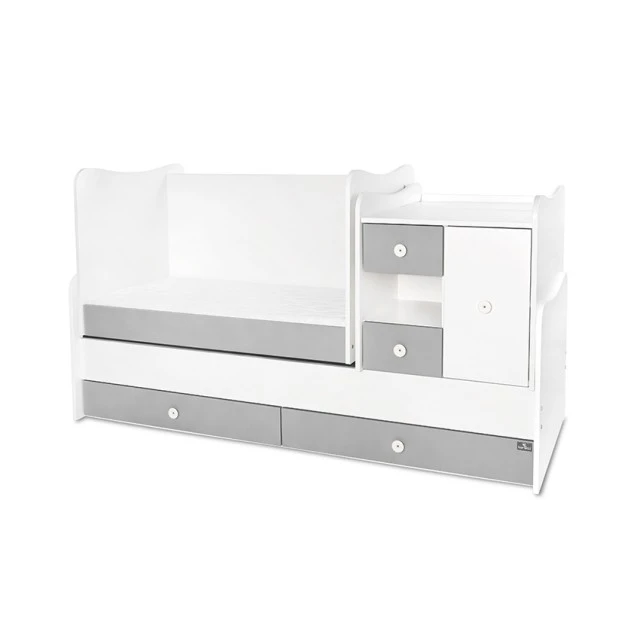 Bed minimax new 190/72 color white/stone grey