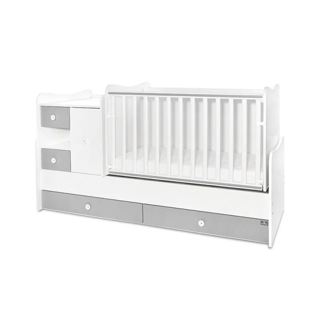 Bed minimax new 190/72 color white/stone grey