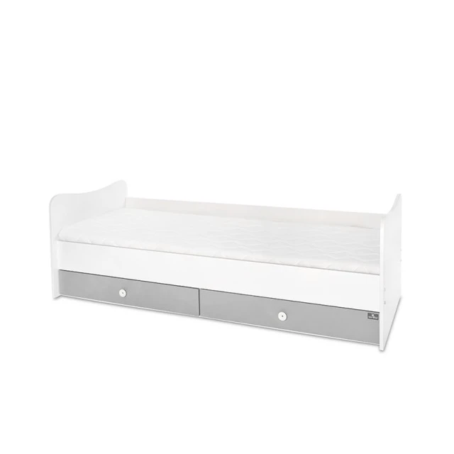 Bed minimax new 190/72 color white/stone grey