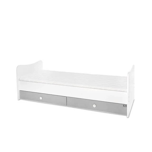 Bed minimax new 190/72 color white/stone grey