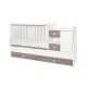 Bed minimax 190/72 color white/brown new