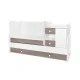 Bed minimax 190/72 color white/brown new