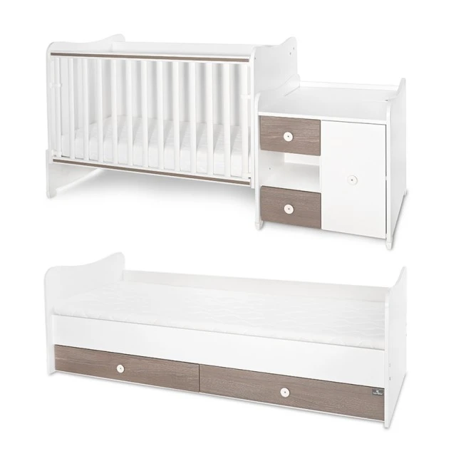 Bed minimax 190/72 color white/brown new