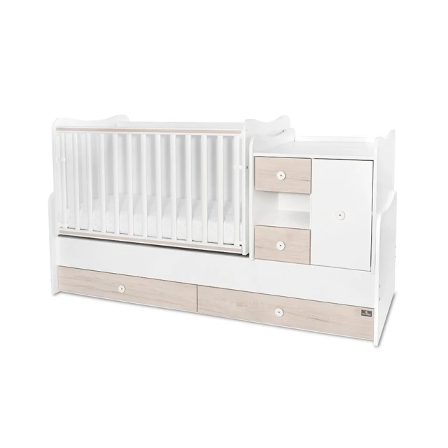 Bed minimax 190/72 color white/light oak new
