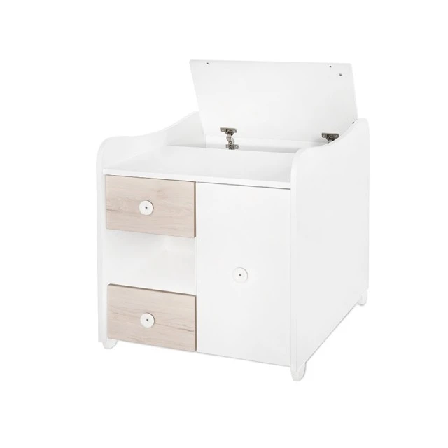 Bed minimax 190/72 color white/light oak new