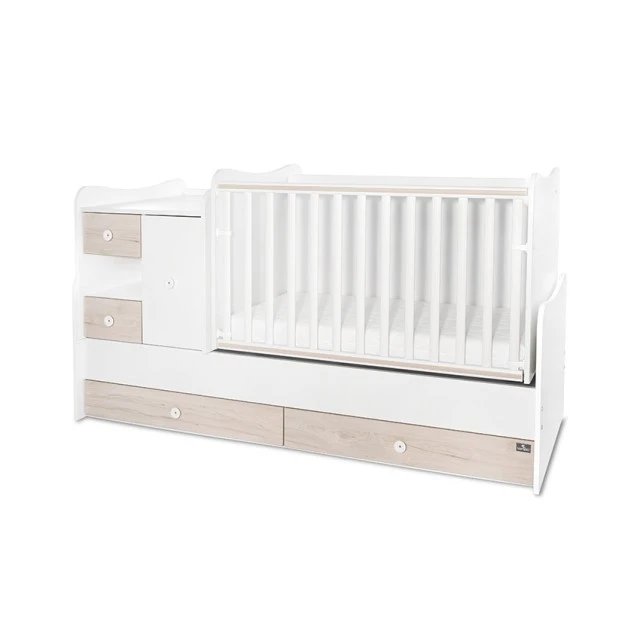 Bed minimax 190/72 color white/light oak new