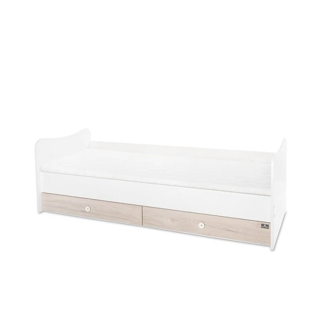 Bed minimax 190/72 color white/light oak new