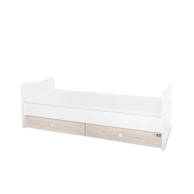Bed minimax 190/72 color white/light oak new