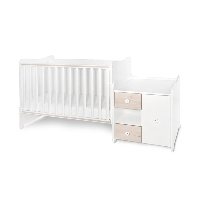 Bed minimax 190/72 color white/light oak new