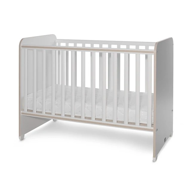 Bed sweet dream 60/120 color white/light oak
