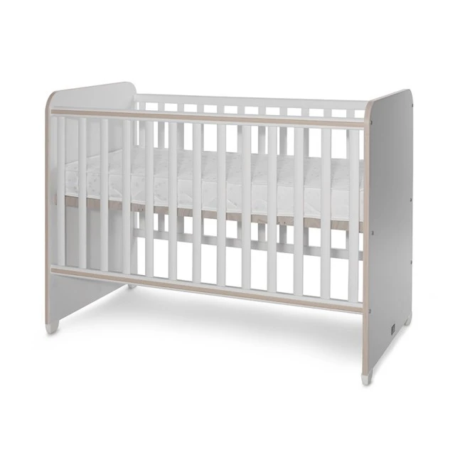 Bed sweet dream 60/120 color white/light oak