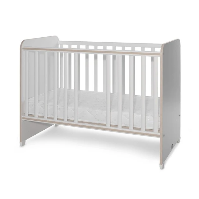 Bed sweet dream 60/120 color white/light oak