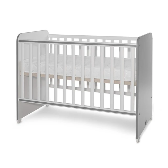 Bed sweet dream 60/120 color white/stone grey