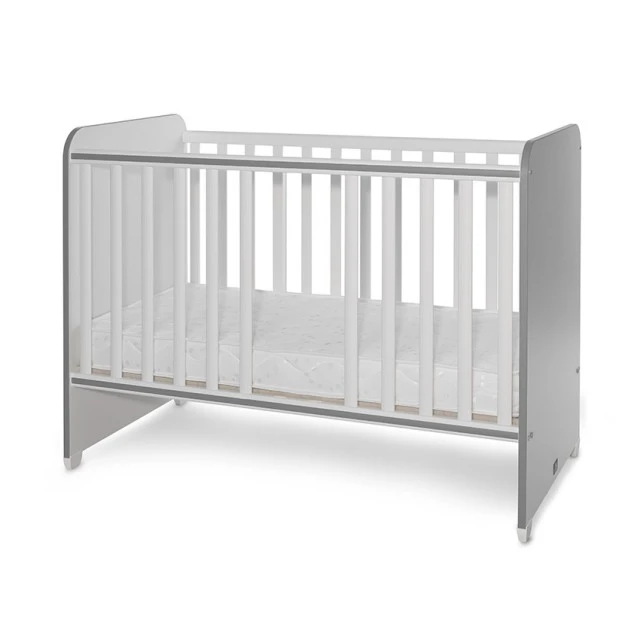 Bed sweet dream 60/120 color white/stone grey