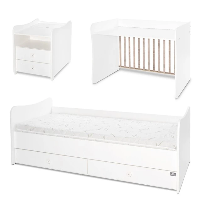 Bed combo 172/72 white