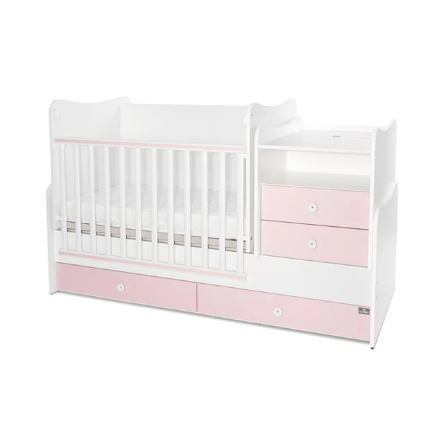 Bed combo 172/72 white/orchid pink