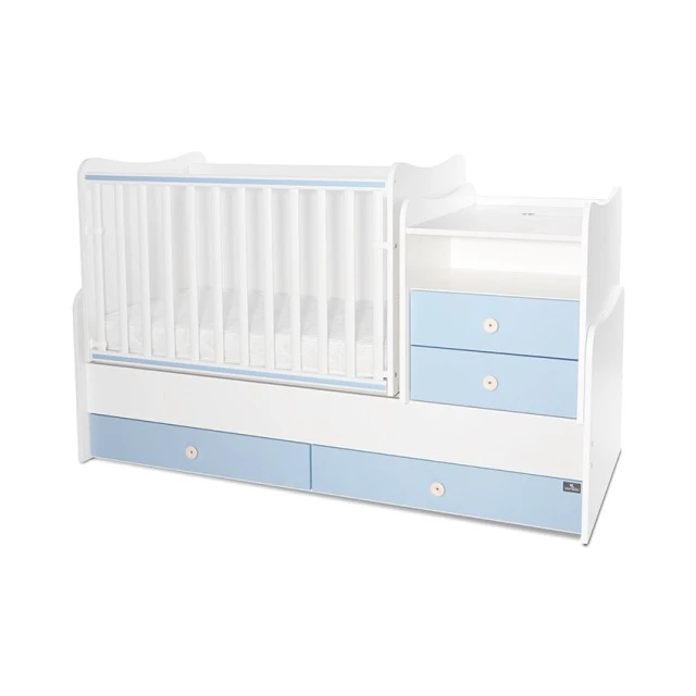Bed combo 172/72 white/baby blue