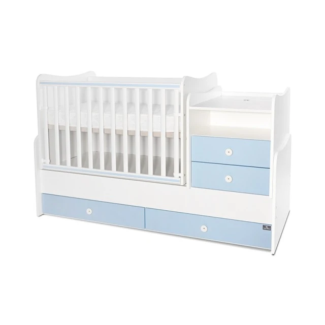Bed combo 172/72 white/baby blue