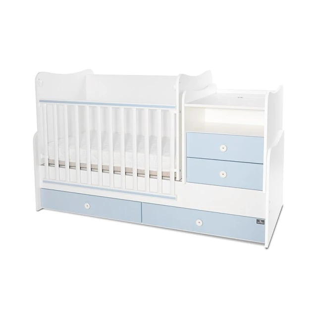 Bed combo 172/72 white/baby blue