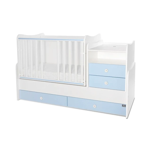 Bed combo 172/72 white/baby blue