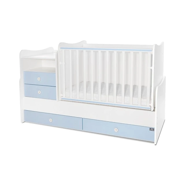 Bed combo 172/72 white/baby blue