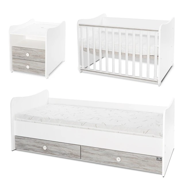 Bed combo 172/72 white/art new