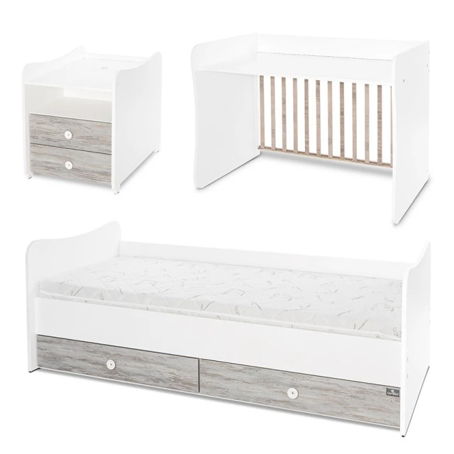 Bed combo 172/72 white/art new