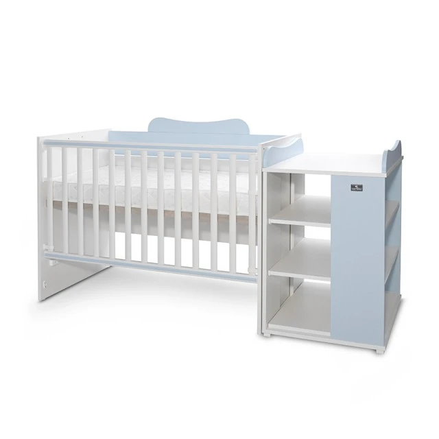 Multi bed 190/82 color white/baby blue