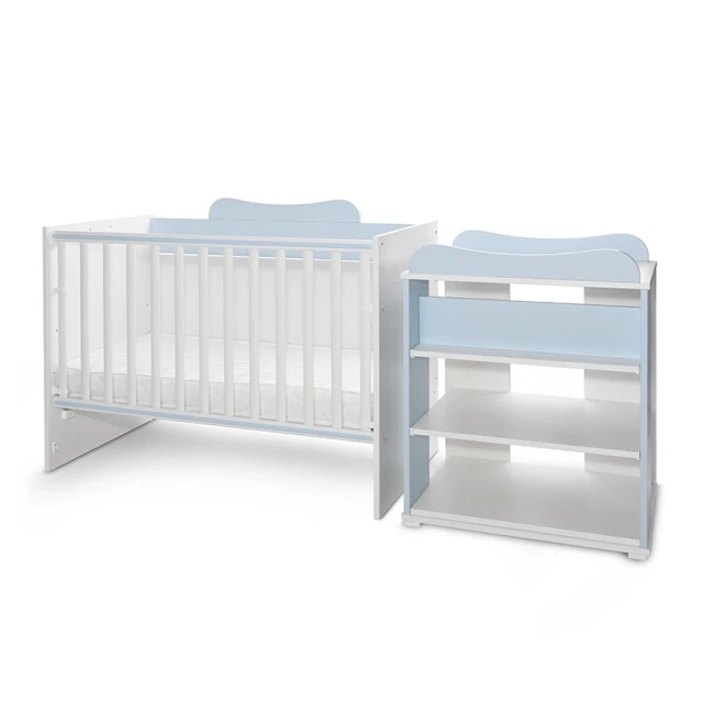 Multi bed 190/82 color white/baby blue