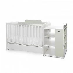 Bed multi 190/82 color white/milky green
