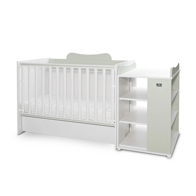 Bed multi 190/82 color white/milky green