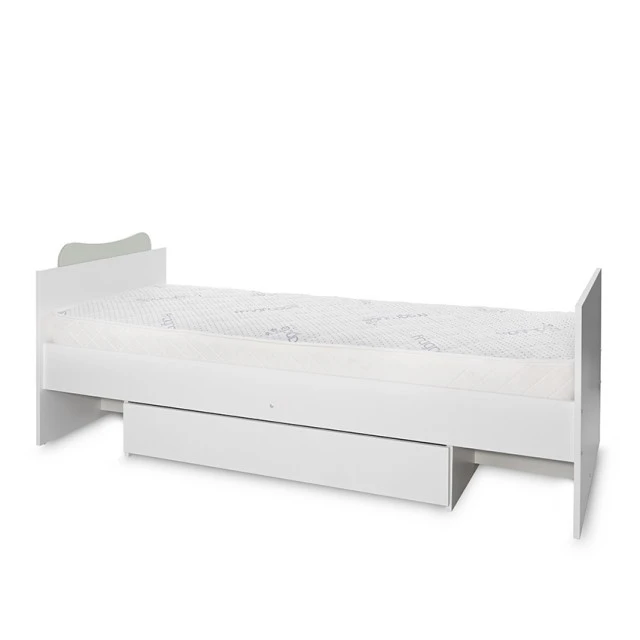 Bed multi 190/82 color white/milky green