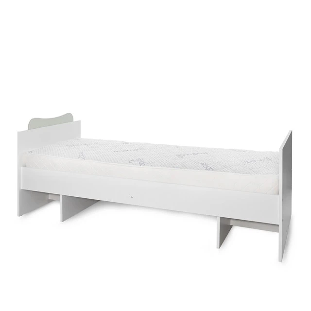 Bed multi 190/82 color white/milky green