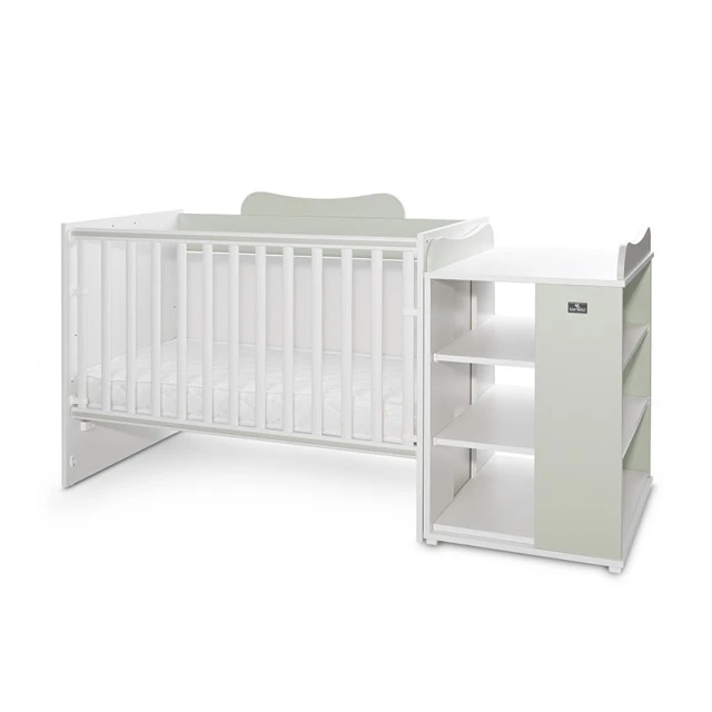 Bed multi 190/82 color white/milky green