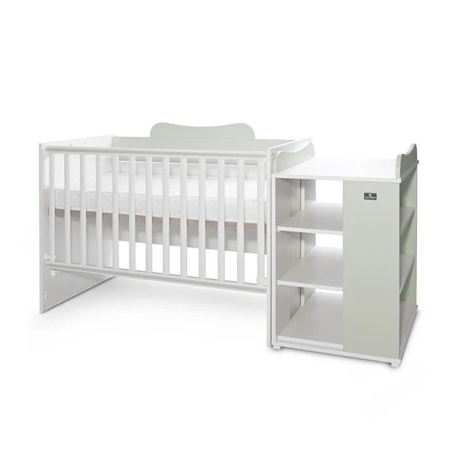 Bed multi 190/82 color white/milky green