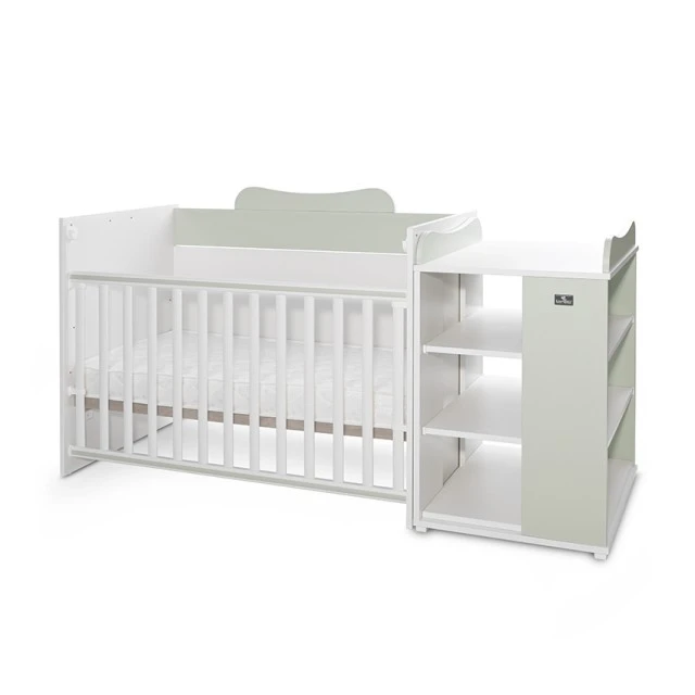 Bed multi 190/82 color white/milky green
