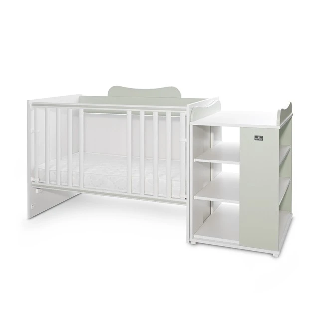 Bed multi 190/82 color white/milky green