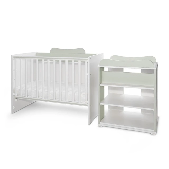 Bed multi 190/82 color white/milky green
